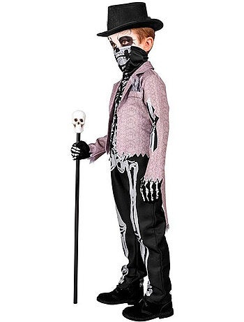 Elegante costume da scheletro