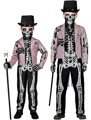 Elegante costume da scheletro