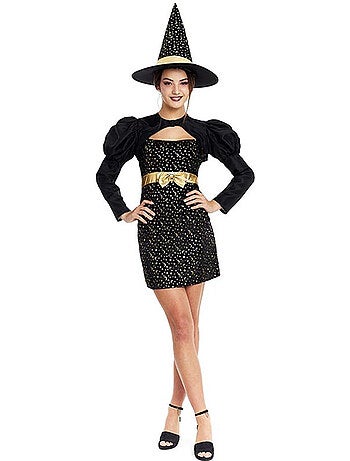 Elegante costume da strega con fiocco