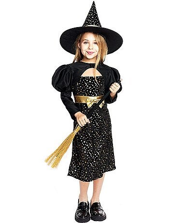 Elegante costume da strega con fiocco