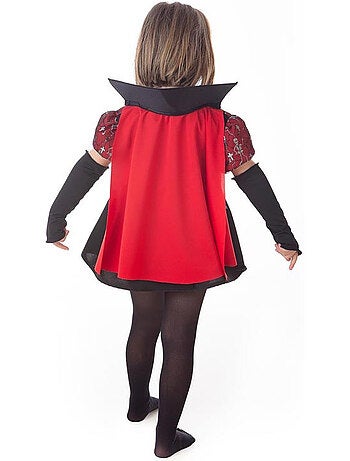 Elegante costume da vampiro scheletro con mantello
