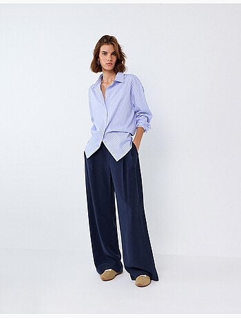 Eleganti pantaloni plissati, mo fashion