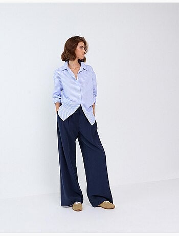Eleganti pantaloni plissati, mo fashion