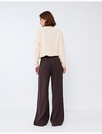 Eleganti pantaloni plissati, mo fashion