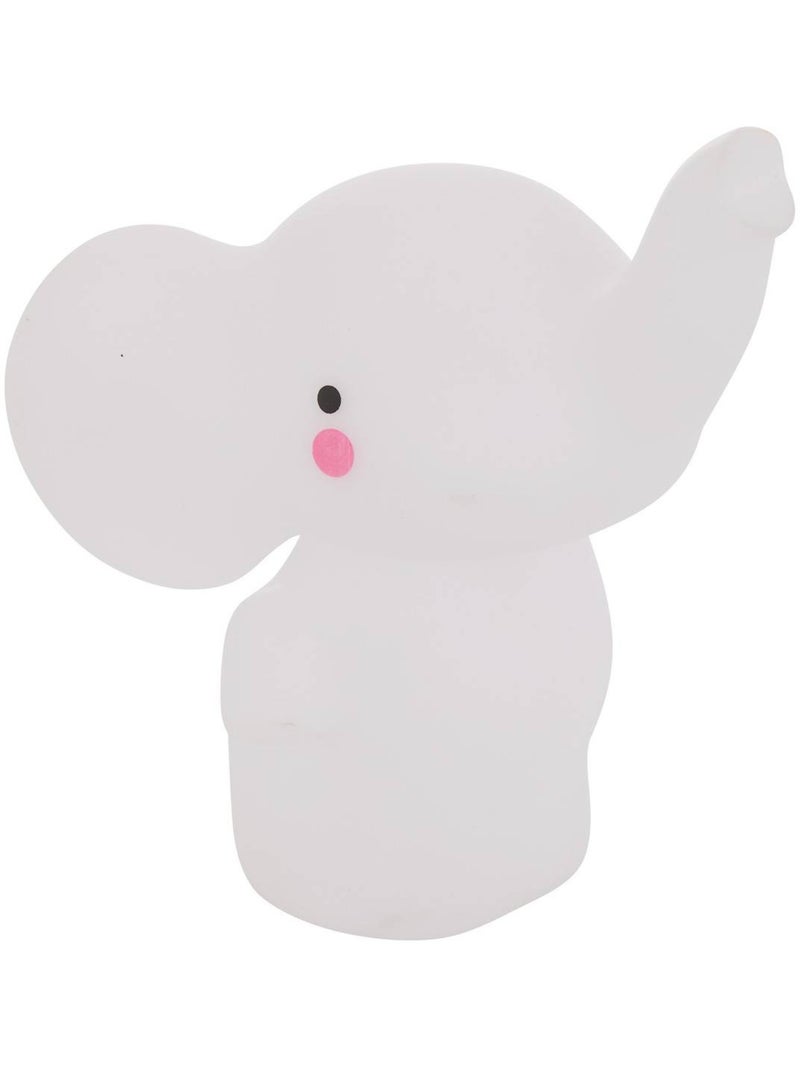 Elephant child nightlight softy white 14,5x13x10,5 cm Bianco - Kiabi