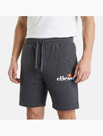 Ellesse - bermuda in felpa dal taglio dritto, con coulisse in vita