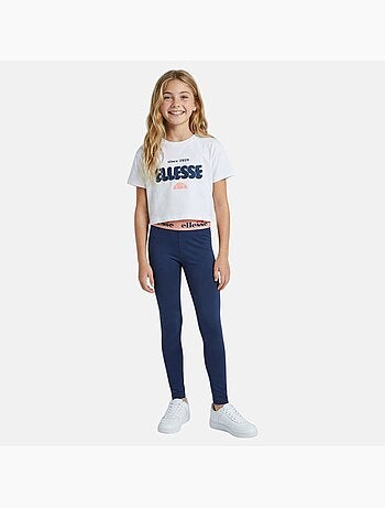 Ellesse - Completo bambina composto da t shirt corto reggiseno sportivo e leggings