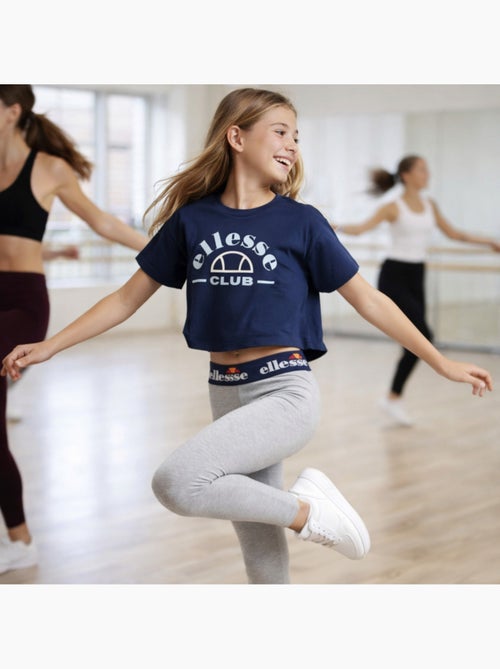 Ellesse - Completo bambina composto da t shirt corto reggiseno sportivo e leggings - Kiabi