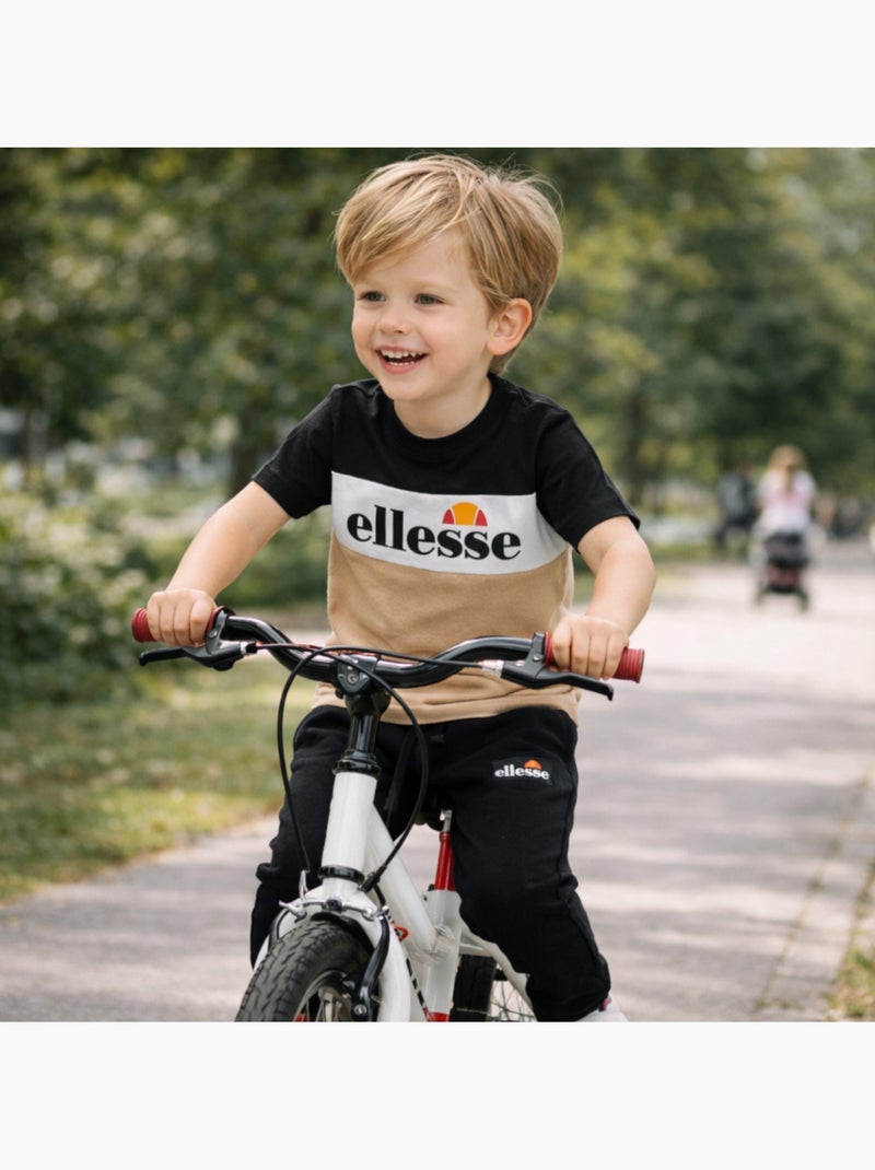 Ellesse - Completo bambino 3 pezzi composto da due t shirt e un pantalone da jogging Beige - Kiabi
