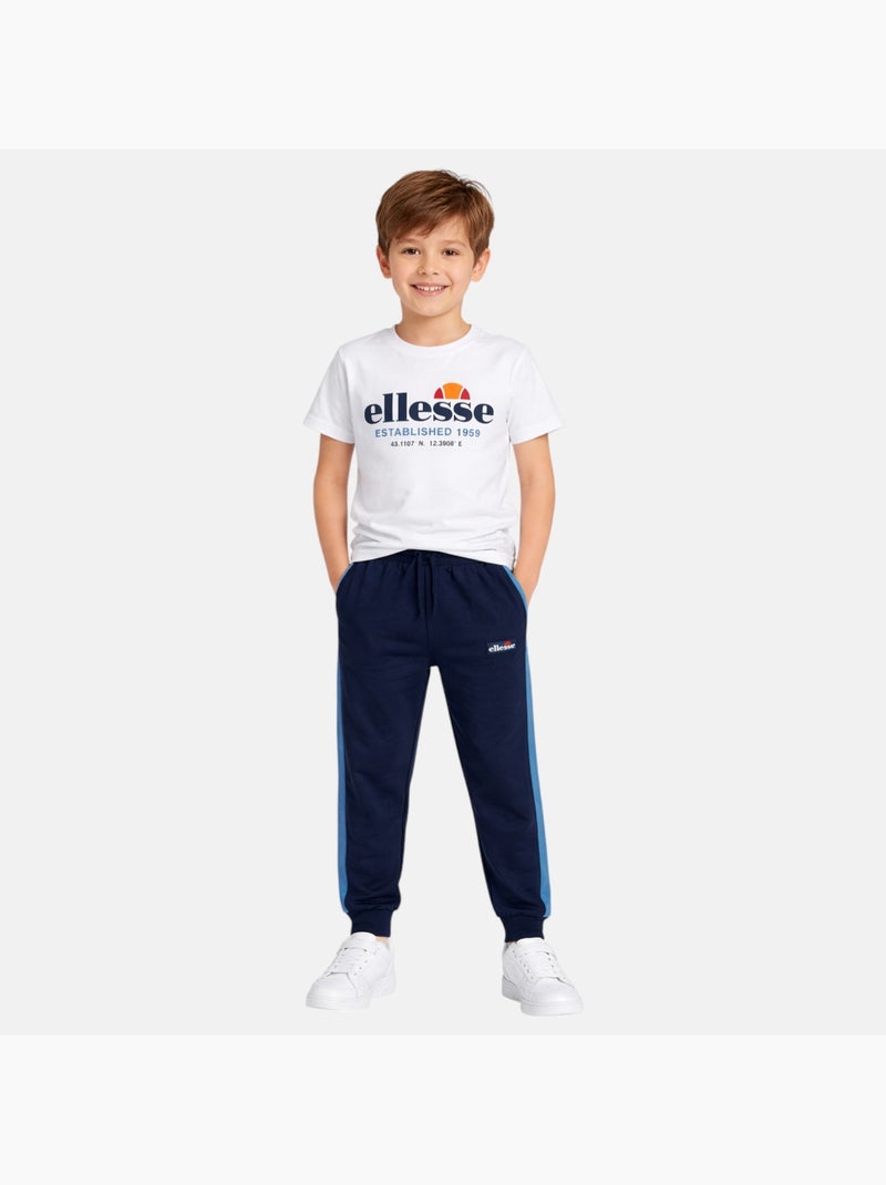 Ellesse - Completo bambino 3 pezzi composto da due t shirt e un pantalone da jogging Blu marino - Kiabi