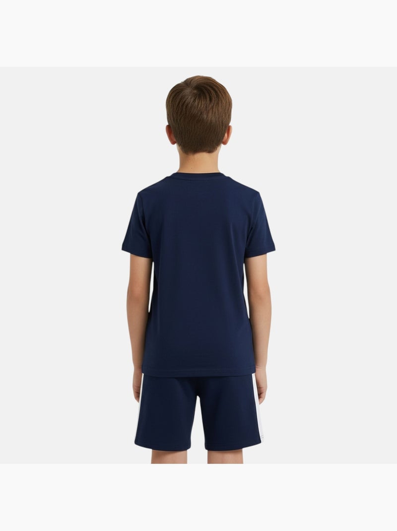 Ellesse - Completo bambino pratico e alla moda composto da due t shirt e un pantaloncino Blu marino - Kiabi