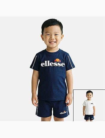 Ellesse - Completo bambino pratico e alla moda composto da due t shirt e un pantaloncino