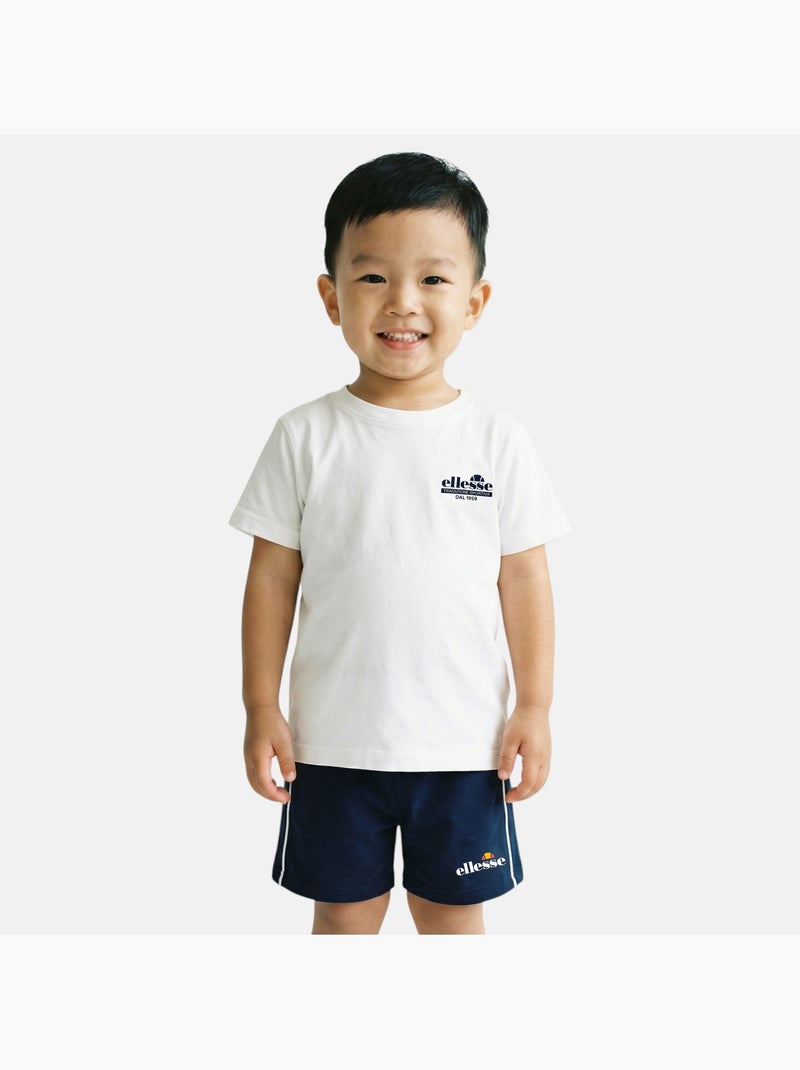 Ellesse - Completo bambino pratico e alla moda composto da due t shirt e un pantaloncino Blu marino - Kiabi