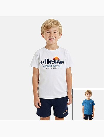 Ellesse - Completo bambino pratico e alla moda composto da due t shirt e un pantaloncino