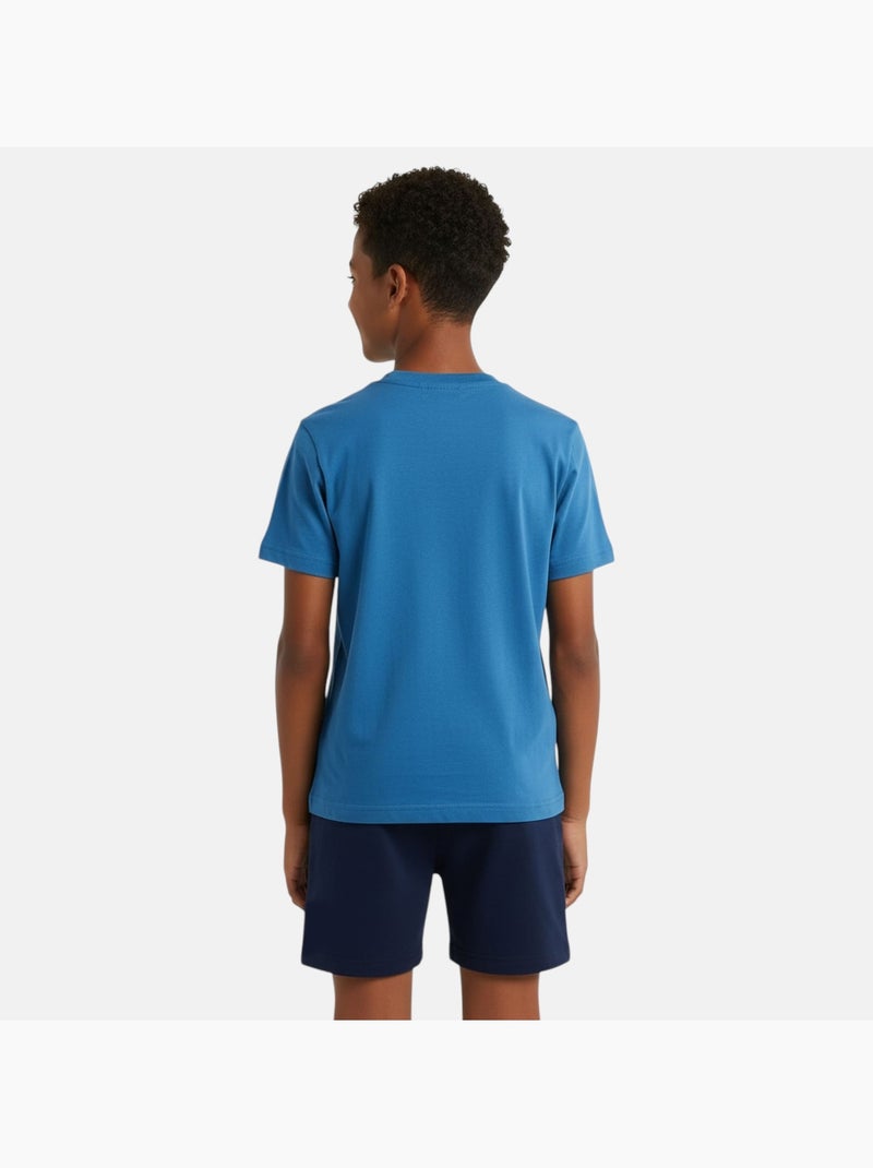 Ellesse - Completo bambino pratico e alla moda composto da due t shirt e un pantaloncino Blu marino - Kiabi