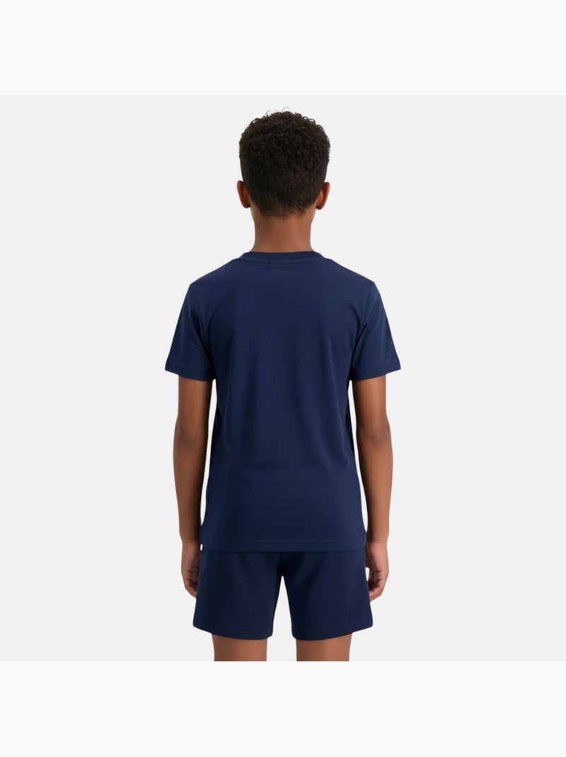 Ellesse - Completo bambino pratico e alla moda composto da due t shirt e un pantaloncino Blu marino - Kiabi