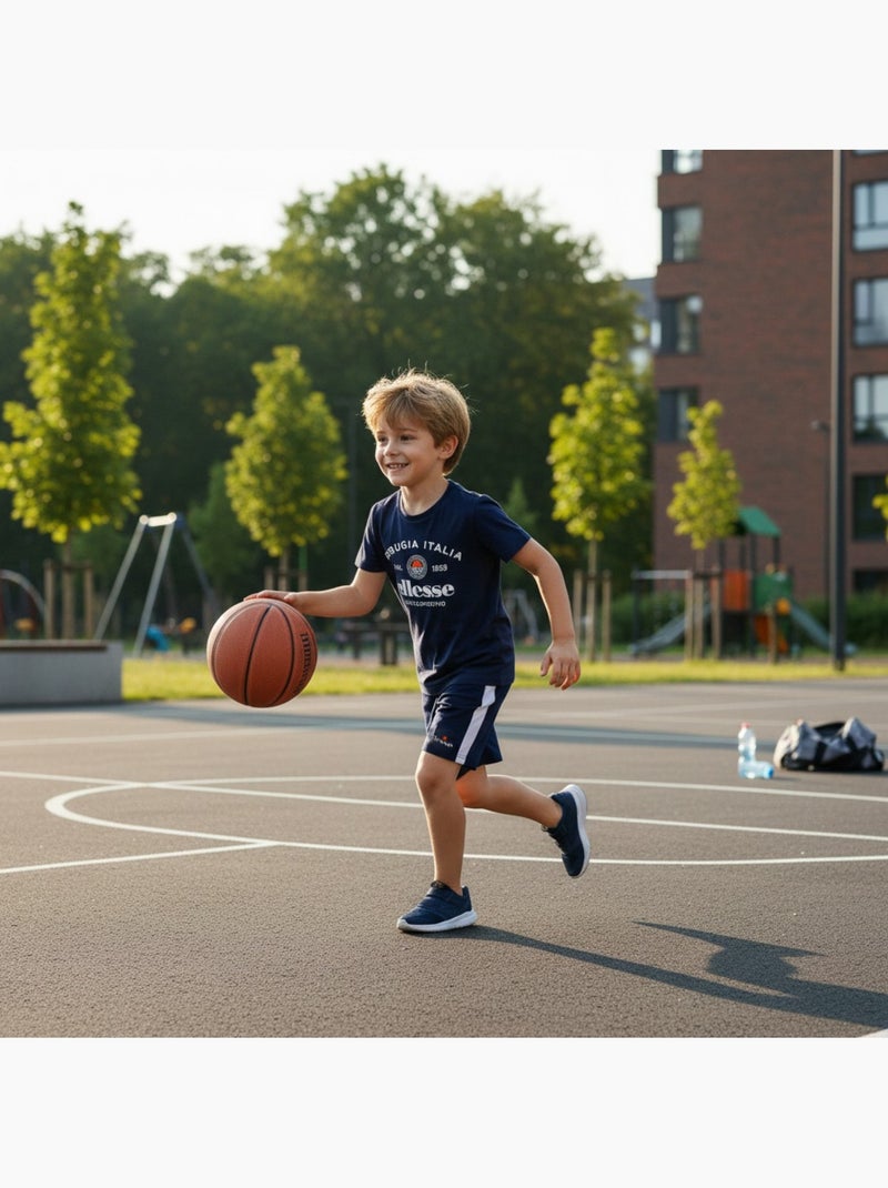 Ellesse - Completo bambino pratico e alla moda composto da due t shirt e un pantaloncino Blu marino - Kiabi