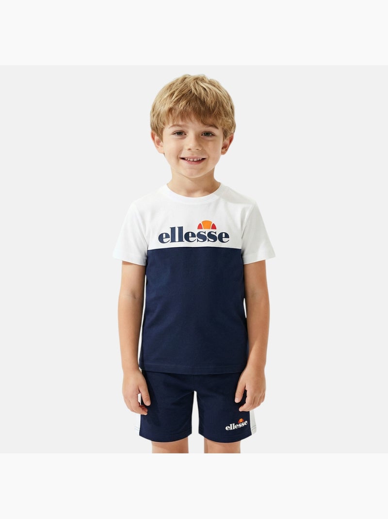 Ellesse - Completo bambino pratico e alla moda composto da due t shirt e un pantaloncino Blu marino - Kiabi