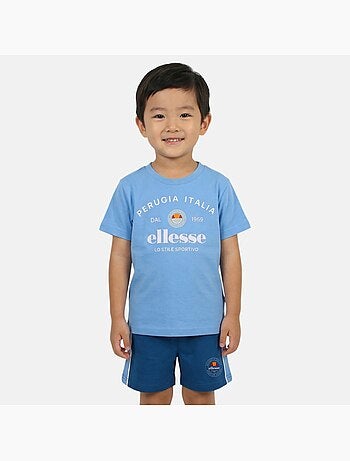 Ellesse - Completo bambino pratico e alla moda composto da due t shirt e un pantaloncino