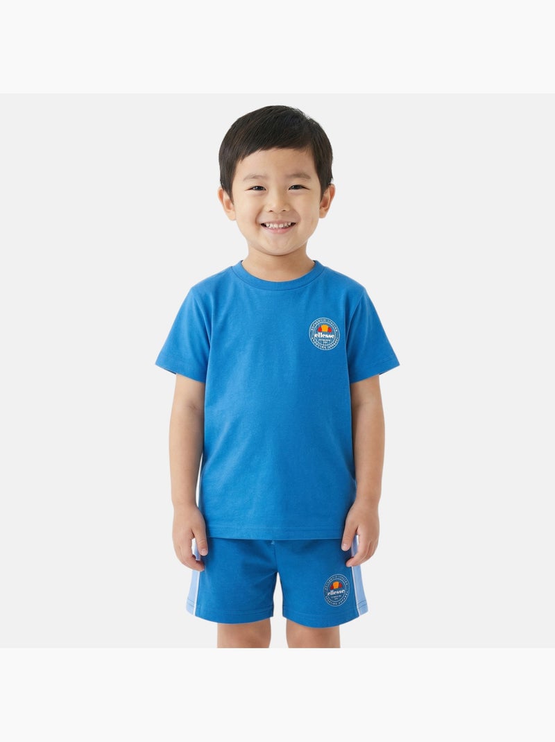 Ellesse - Completo bambino pratico e alla moda composto da due t shirt e un pantaloncino Blu - Kiabi