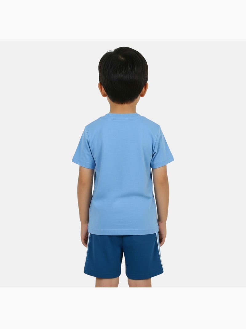 Ellesse - Completo bambino pratico e alla moda composto da due t shirt e un pantaloncino Blu - Kiabi