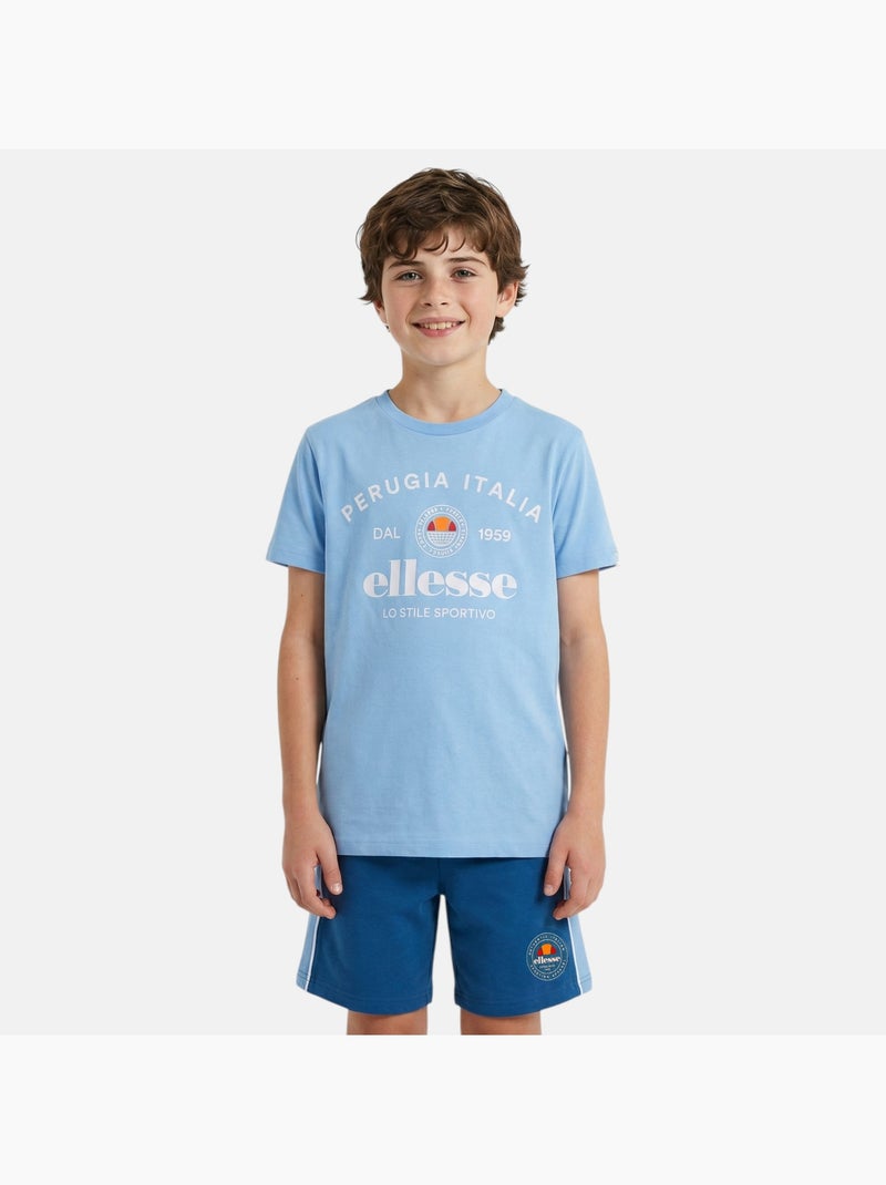 Ellesse - Completo bambino pratico e alla moda composto da due t shirt e un pantaloncino Blu - Kiabi