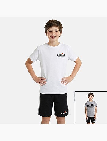 Ellesse - Completo bambino pratico e alla moda composto da due t shirt e un pantaloncino