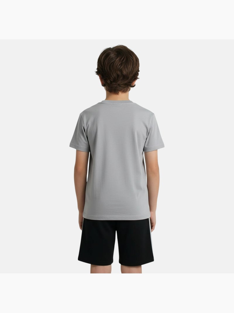 Ellesse - Completo bambino pratico e alla moda composto da due t shirt e un pantaloncino Nero - Kiabi