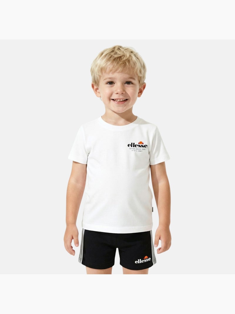 Ellesse - Completo bambino pratico e alla moda composto da due t shirt e un pantaloncino Nero - Kiabi