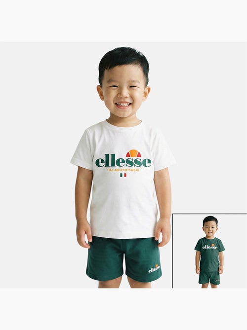 Ellesse - Completo bambino pratico e alla moda composto da due t shirt e un pantaloncino - Kiabi