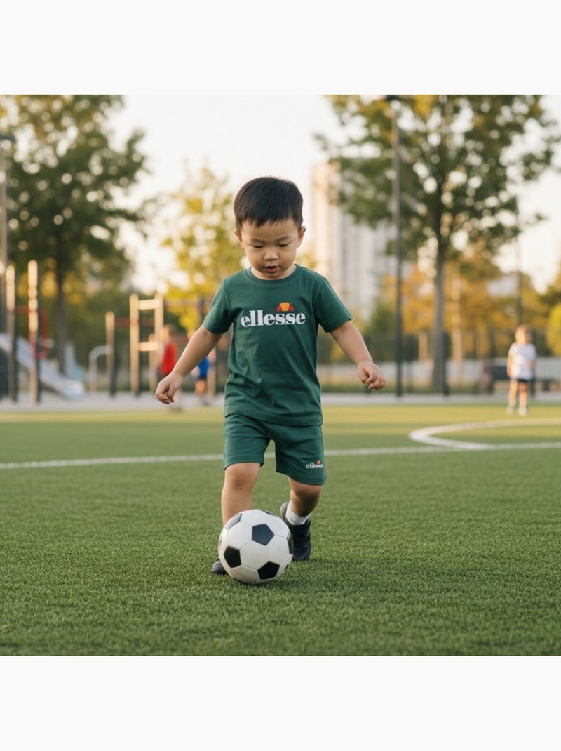 Ellesse - Completo bambino pratico e alla moda composto da due t shirt e un pantaloncino Verde - Kiabi