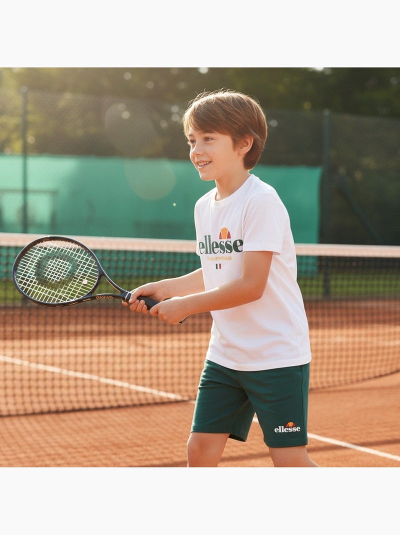 Ellesse - Completo bambino pratico e alla moda composto da due t shirt e un pantaloncino Verde - Kiabi