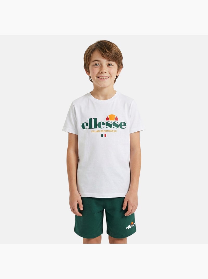Ellesse - Completo bambino pratico e alla moda composto da due t shirt e un pantaloncino Verde - Kiabi