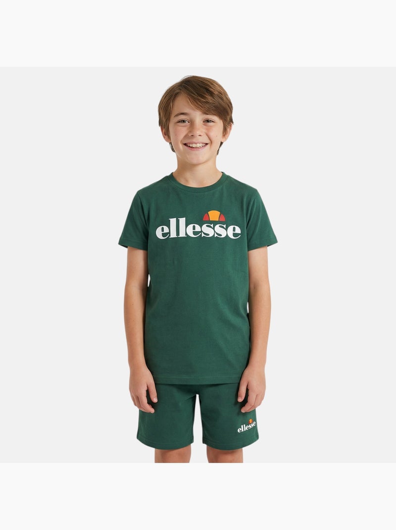 Ellesse - Completo bambino pratico e alla moda composto da due t shirt e un pantaloncino Verde - Kiabi