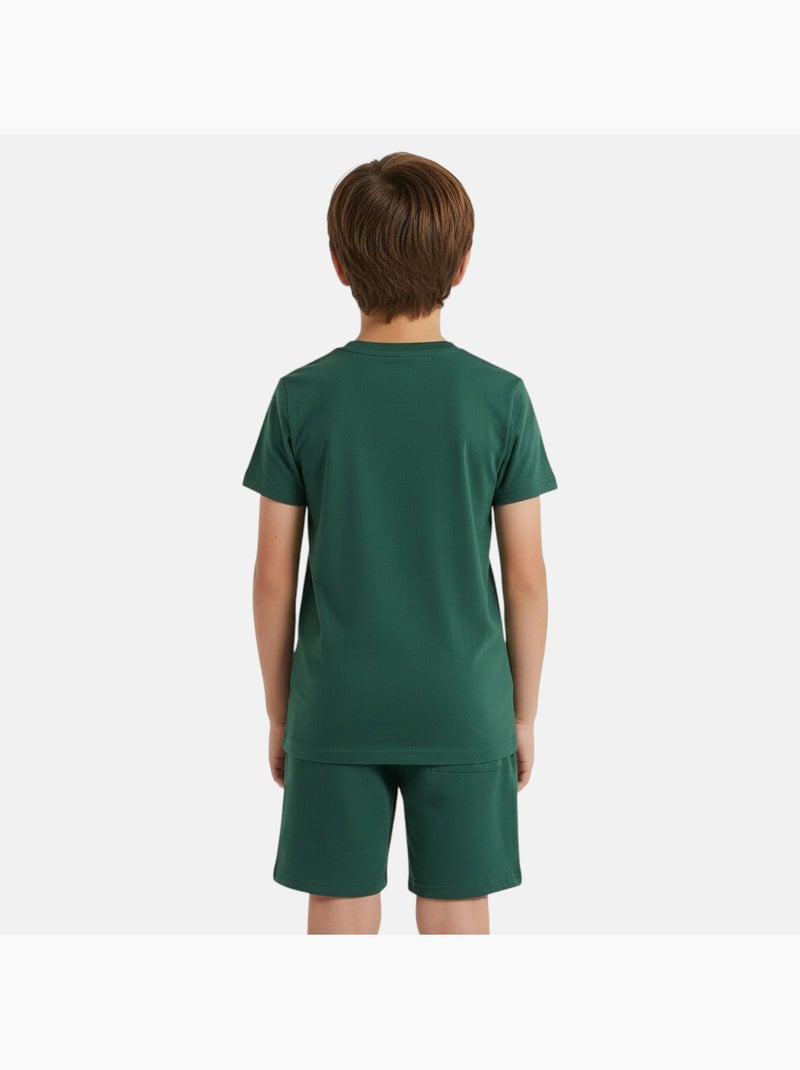 Ellesse - Completo bambino pratico e alla moda composto da due t shirt e un pantaloncino Verde - Kiabi