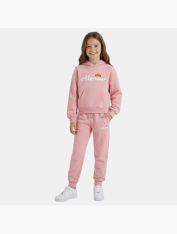 Ellesse - Completo felpa con cappuccio e pantalone da jogging bambina
