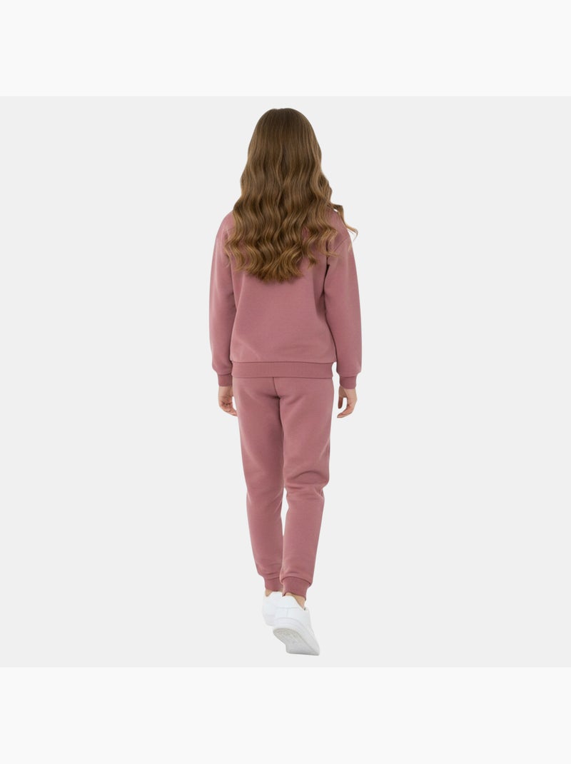 Ellesse - Completo felpa con cappuccio e pantalone da jogging bambina Rosa - Kiabi
