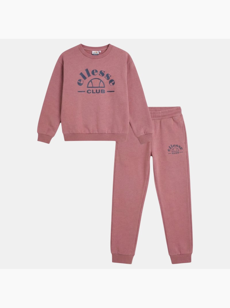 Ellesse - Completo felpa con cappuccio e pantalone da jogging bambina Rosa - Kiabi