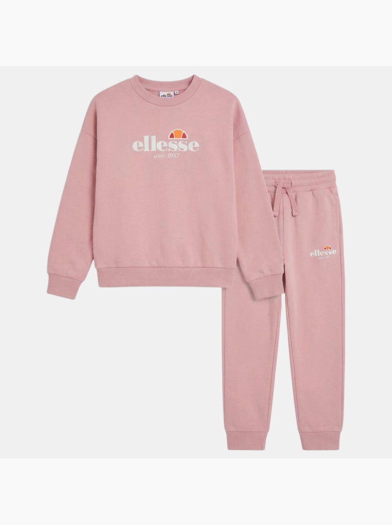 Ellesse - Completo felpa e pantalone da jogging bambina Rosa - Kiabi