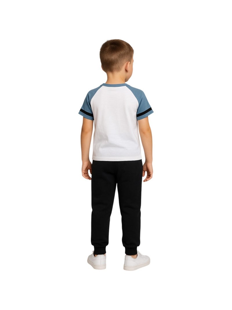 Ellesse - Confezione da 2 t-shirt e pantalone da jogging bambino Bianco - Kiabi