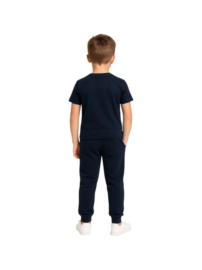 Ellesse - Confezione da 2 t-shirt e pantalone da jogging bambino Blu marino - Kiabi