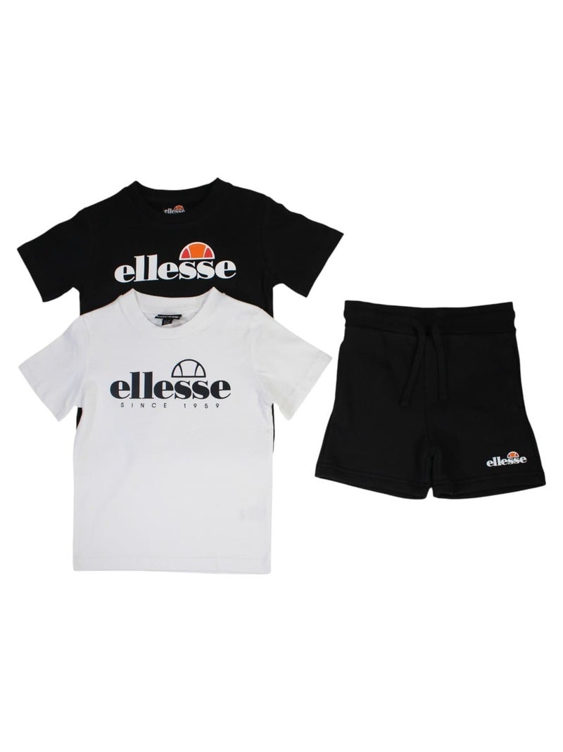 Ellesse - Confezione da 2 t-shirt e shorts bambino Nero - Kiabi