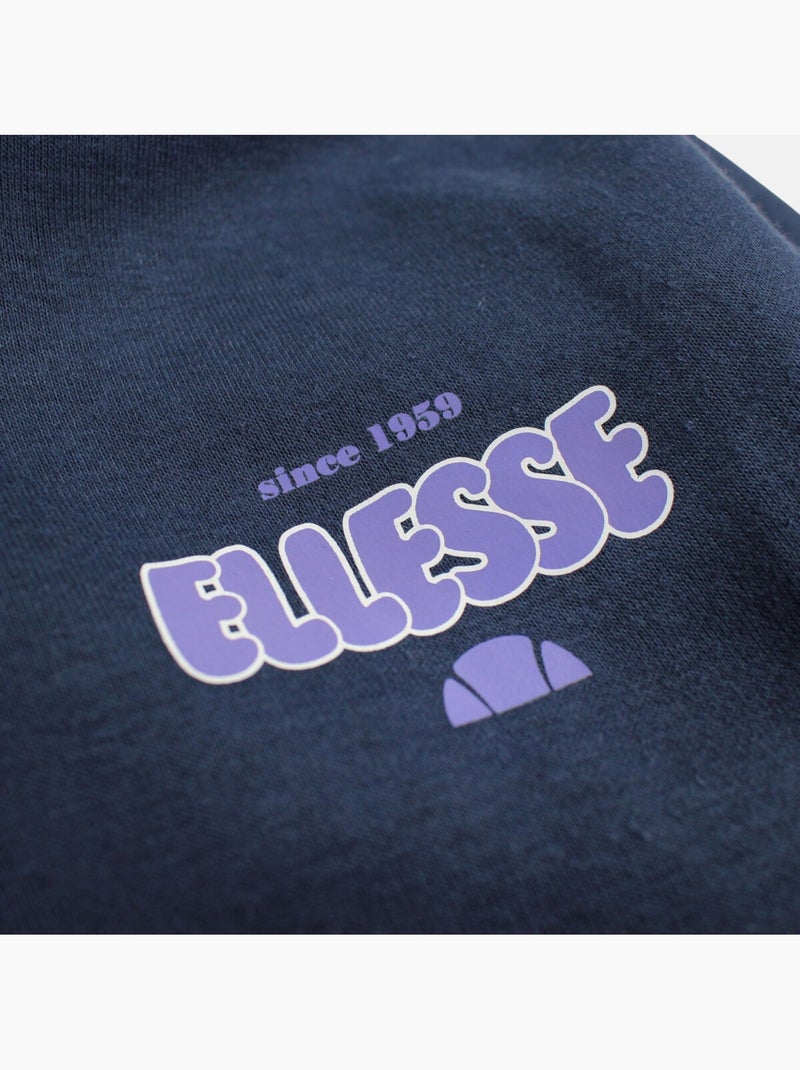 Ellesse - Felpa con cappuccio e zip donna dallo stile dinamico e confortevole Blu marino - Kiabi