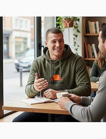 Ellesse - Felpa con cappuccio uomo