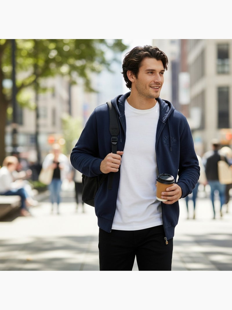 Ellesse - Giacca con cappuccio uomo Blu marino - Kiabi