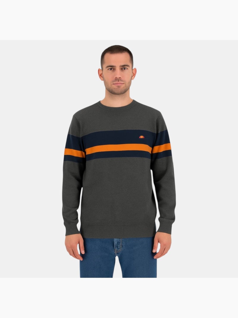Ellesse - Maglione da uomo in stile moderno con righe a contrasto Grigio - Kiabi