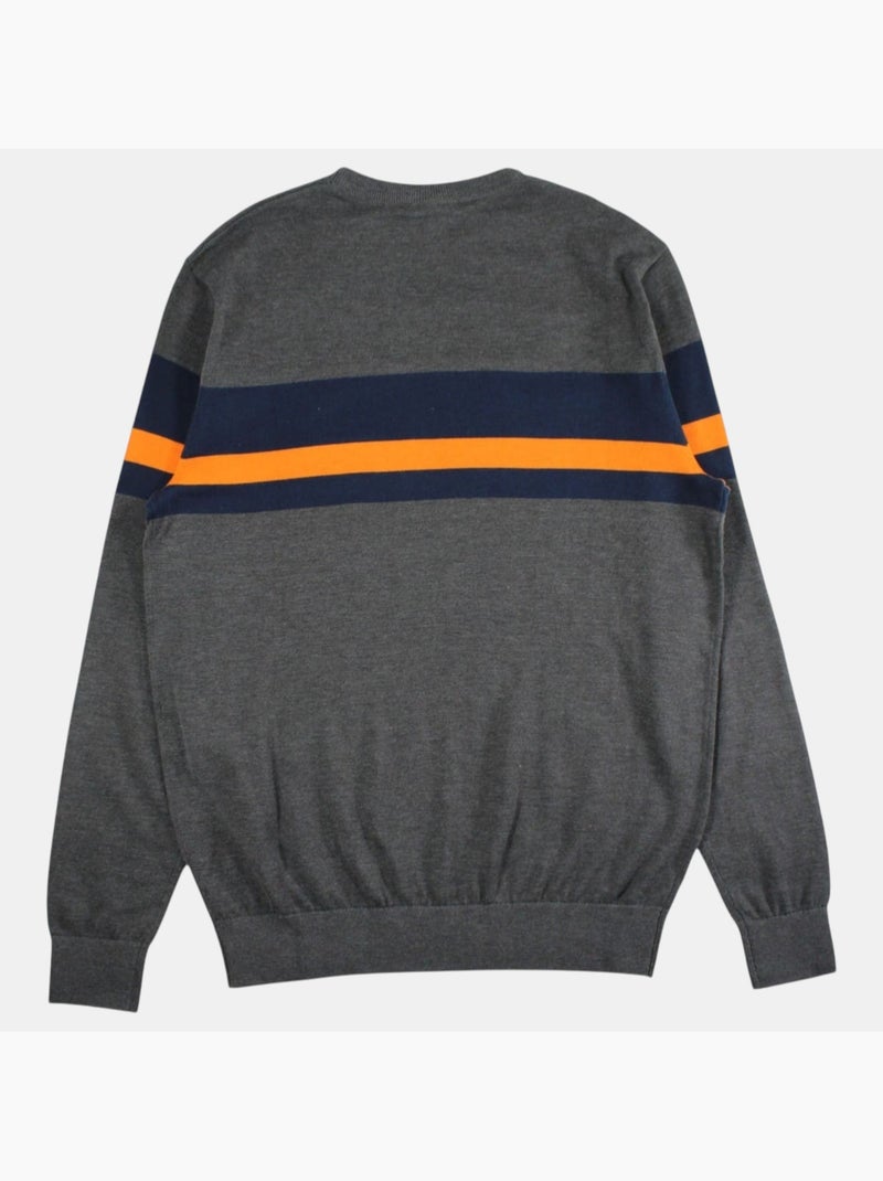 Ellesse - Maglione da uomo in stile moderno con righe a contrasto Grigio - Kiabi