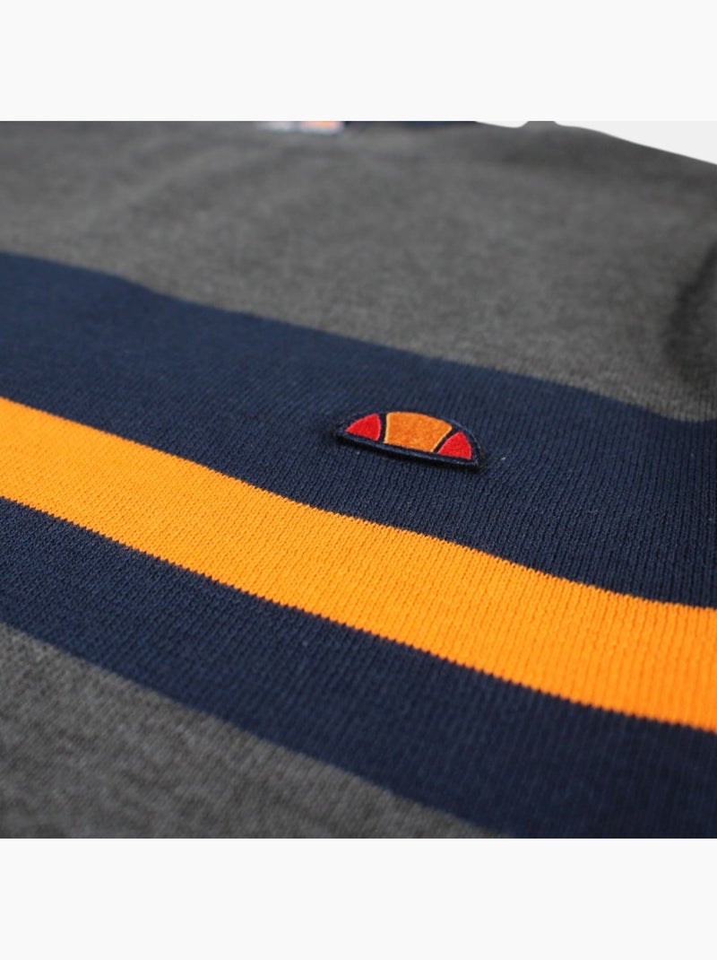 Ellesse - Maglione da uomo in stile moderno con righe a contrasto Grigio - Kiabi