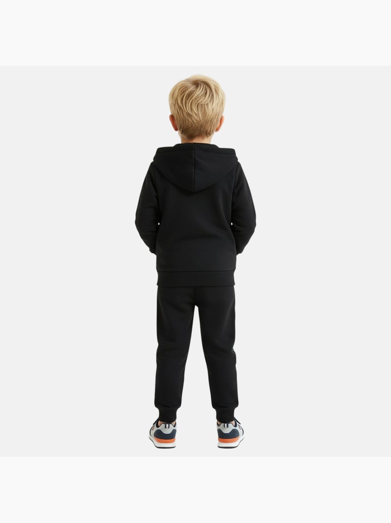 Ellesse - Set 3 pezzi: T-shirt, giacca con cappuccio e pantalone da jogging bambino Nero - Kiabi