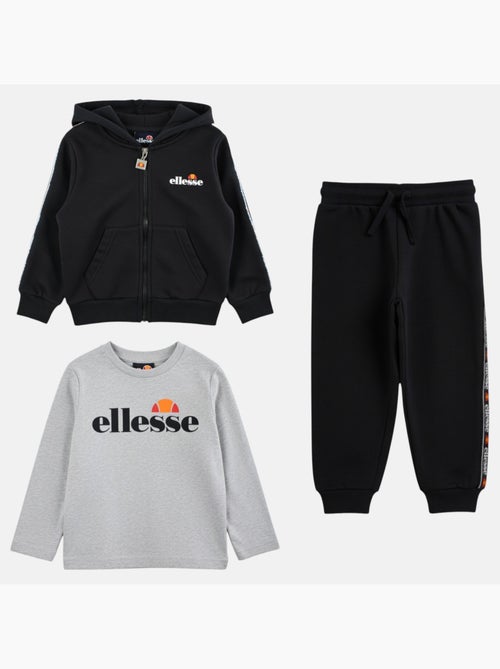 Ellesse - Set 3 pezzi: T-shirt, giacca con cappuccio e pantalone da jogging bambino - Kiabi